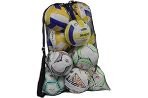 ZNDFTW Extra Large Sports Ball Bags - Adjustable Shoulder Strap for Football, Basketball, Rugby, Volleyball