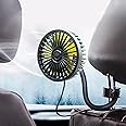 Car Fan,USB Powered Automobile Cooling Fan for Car Backseat Baby 3 Speed Strong Wind 5V Rear Seat Air Circulation Fan Back Seat SUV, RV, Baby Stroller,Vehicles