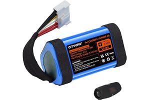 CITYORK 3,6 V/12 000 mAh ersättningsbatteri för JBL Charge 5, för JBL Charge 5 Wireless Bluetooth-högtalare, del nr. GSP-1S3P-CH40 GSP-1S3P-CH4A GSP-1S3P-CH4D-batteri (inte kompatibel med JBL Charge 4