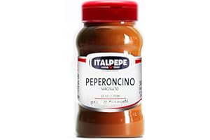 ITALPEPE ROMA 1969 Italpepe, Peperoncino Macinato, Ideale per Dare una Nota Leggermente Piccante ai Tuoi Piatti, Ottimi per Piatti a Base di Sughi, Salse e Carne, Confezione 250 gr