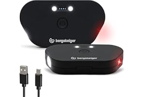 ‎BERGSTEIGER Bergsteiger Kinderwagen Licht aufladbar, USB Akku-Betrieb, 2 LED Kinderwagenlicht wiederaufladbar, Beleuchtung passend für Kinderwagen, Buggy, Kinderanhänger, Fahrradanhänger, UVM.