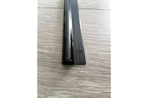 KederUk Campervan Motorhome Caravan Awning Rail C Channel Powder Coated Deep Black (100 cm)