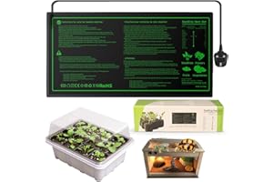 HAIMIANBAOBAO Seedling Heat Mat, Continuous Gentle Heat Helps Germination in Winter, Seed Propagation Heat Mat for Seedling, Durable Waterproof Warm Hydroponic Hea