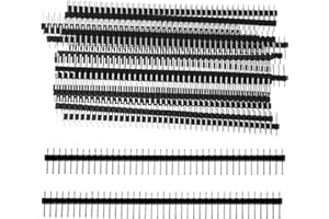 INNOHHUSTLE 20 Stück 2.54mm Breakaway Platine 40Pin Stecker Header Männlich PCB Löten Buchsenleiste Lötpins