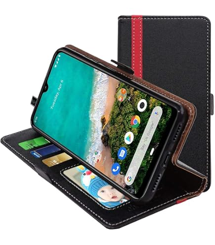 Custodia A Libro In Similpelle Per Alcatel A3 – Portafoglio Con Slot E Chiusura Magnetica, Nero - Foto 2