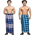 Gowri Tex Cotton Stitched Lungi Pack Of 2 (Ready To Wear) 2.25Meter