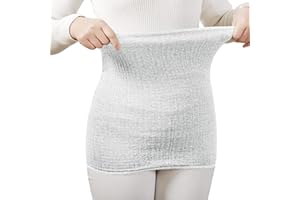 JIAHG Women's Men's Elastic Kidney Warmer Abdominal Warmer Heat Belt Soft Thick Cotton Back Warmer Body Warmer Waist Hip Warmer Winter Belly Waist Support Protector Belt Band