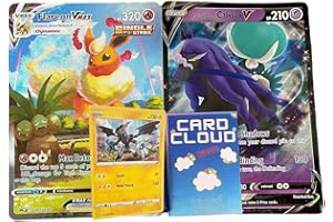Card Cloud - 2 carte Jumbo casuali (oversize) Bundle - Compatibile con il gioco di carte Pokemon