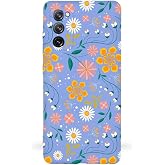 PrintiFy Samsung Galaxy S20 Fe Uyumlu Lansman Kılıf &Ccedil;i&ccedil;ek Tasarımlı I&ccedil;i Kadife Kapak-lila