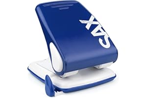 ‎SAX SAX 518 Locher, für bis 40 Blatt, inkl. formstabile Anschlagschiene, robustes Material, modernes und stilvolles Design