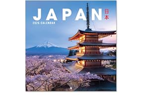 Grupo Erik: Calendario 2026 da Muro Giappone | Calendario Mensile 2026-30x30cm, Planner 2026 - Mensile da Parete