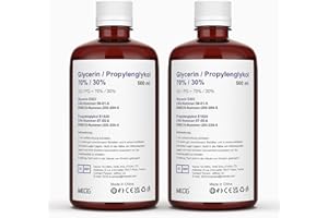 IMECIG 2 x 500ml 70% VG Glycerin/ 30% PG Propylenglykol, rein pflanzlich, 0% Zusatzstoffe, hochwertige Qualität Glycerin Propylenglykol