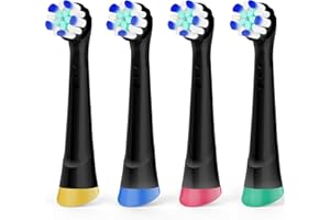 Trustnice Recambio Cepillos de repuesto compatibles con Oral B iO Cepillo de Dientes Electrico Cabezales de Cepillo IO 3/4/5/6/7/8/9/10, limpieza definitiva, Paquete de 4