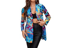 EUDOLAH Blazer Moda Donna Ragazza con Monopetto Cappotto Leggero Casual da Donna Ragazza