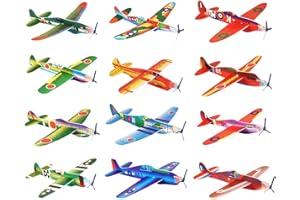 Geaanen 12 Stück Styroporflieger Kinder, Styropor Flugzeuge für Kinder, Flugzeug Styropor Kindereignen Sich Perfekt Als Mitgebsel für Kindergeburtstage