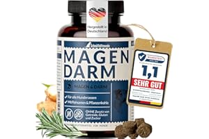 Schnüffelfreunde Magen Darm - Chien I Suppléments de Digestion pour Chiens - Comprimés pour Le Soutien Digestif et Gastrique - Fabriqué en Allemagne (150g)