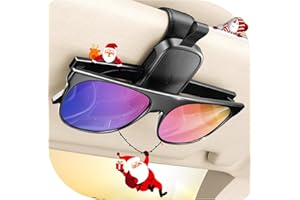 ‎JOYROOM JOYROOM Brillenhalter für Auto Sonnenblende, 2026 Upgrade Magnetischer Sonnenbrillenhalter Auto, Universal Leder Brillenhalterung Auto Visier Zubehör mit Allen Brillen (Schwarz)