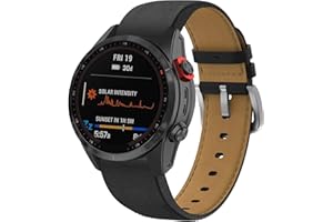 YASPARK Bracelet pour Fenix 7S/Fenix 6S/Fenix 5S, 20mm Cuir Remplacement Bracelet pour Fenix 7S, Fenix 6S, Fenix 5S, Fenix 6S Pro, Fenix 5S Plus, Fenix 7S Sapphire Solar, Fenix 7S Solar