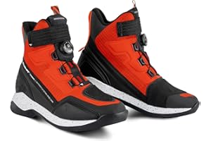 SHIMA TAKESHI, Motorradschuhe für Männer - Verstärkte Straßenreitschuhe mit ATOP-Verschlusssystem, Knöchelstütze, Rutschfeste Sohle, Schaltgriff