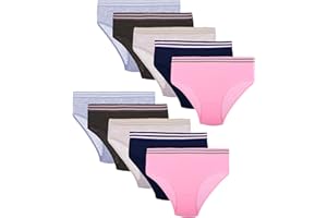 LOREZA ® 10 Culottes pour Filles Enfants en Coton différents Motifs - Tailles 2 à 15 Ans