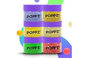 BUBBLEMANIA Bubble Mania Popping Boba Burbujas de frutas para Bubble tea/Té de burbujas - Paquete de 4 perlas de Tapioca que revientan frutas - Listo para comer (Fresa, Mango, Maracuyá, Manzana)