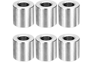 QUARKZMAN Metall distanser M10 10mmID x 20mmOD x 20mmL Silver 6 styck