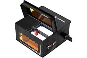 WIZMAKER Laser Gravurmaschine Enclosure, 760*740*420mm Faltbare Laserschneider Schutzabdeckung mit Ventilator und Rohr, Flammhemmend, Rauchdicht, Augenschutz, Passend für die Meisten Lasergravierer