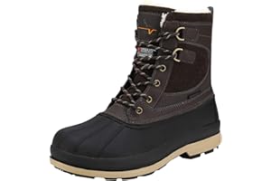 NORTIV 8 Bottes de Neige pour Hommes Imperméables Botte Hiver Chaudes Légère Antiderapante et Durable Avenue