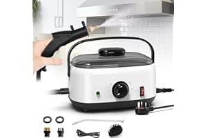 HOMDMARKET Limpiador Vapor, 1500ML Vaporizador de mano de alta presión para limpieza Limpiador de vapor portátil de alta temperatura para tapicería, coche, cocina, baño, lechada y azulejos,alfombra