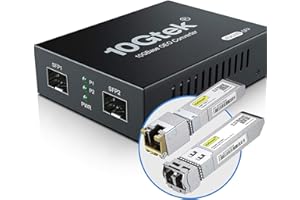 10Gtek Convertisseur de MéDia SFP+ G0200-SFP (Kit #31), 10GBase-T PortéE 30m, Module SFP+ SR 300M MMf 850nm