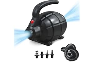 Triclicks Pompe à air électrique pour le conseil gonflable de SUP et la piste de dégringolade gonflable de gymnastique tapis de dégringolade de revêtement de sol tapis de gymnastique de yoga Taekwondo