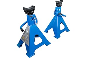 ‎BGS TECHNIC BGS 3016 | Unterstellböcke | Traglast 6000 kg/Paar | Hub 382-600 mm | 1 Paar | verstellbar | inkl. Gummiauflage