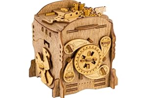 iDventure Cluebox – Captain's Nemo Nautilus – Escape Room spel – knipigt 3D-pusselbox träpusselpussel – unika pusselspel – es