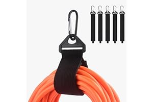 Cable Matters Paquete de 5 correas organizadoras para cables de extensión con hebilla metálica, capacidad de carga de 36 kg, soporte para cables de extensión con correas autoadherentes de 40 x 3,8 cm