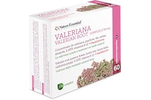 Nature Essential | Valeriana Complex 2.740 mg | 60 Cápsulas | Con Pasiflora | Fórmula a Base de Extractos Naturales