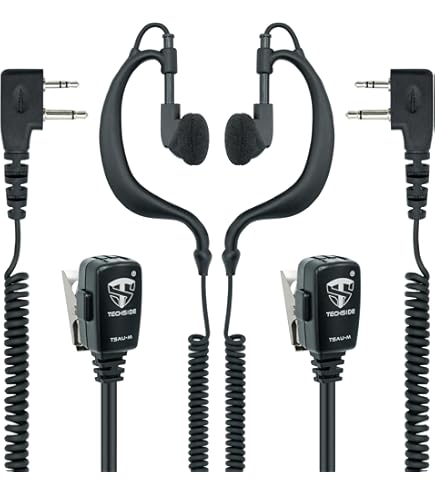 Talkie Walkie Talkie Walkie UAYESOK Oreillette Radio En Forme De G Pour Midland G7 G7 XTR G9 Pro Plus G5 G6 G8 XT30 XT50 XT60 XT70 ALAN42 ALAN52 M24 M48 PMR446 2