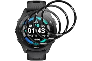 IQShield Protection Écran pour Garmin Forerunner 265, 3 Pièces Haut Définition Verre Trempé, Vitre Protection de Anti Rayures, 3D Couverture Complète, Anti-Empreintes