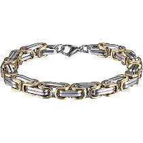 Bracciale Uomo OIDEA Maglia Bizantina - Gioiello In Acciaio Inox Nero