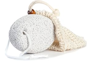 Larminly Pietra Pomice Per Piedi con Guanto Scrub Corpo Sisal fibra naturale in Kit Pedicure cura dei Piedi
