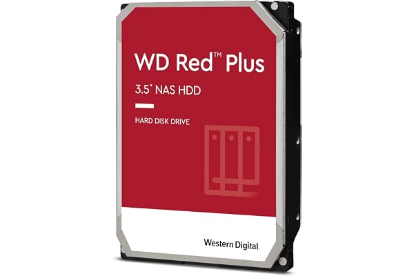 WD Red Plus 8 To NAS 3,5" Disque dur interne - Classe 7200 RPM, SATA 6 Gb/s, CMR, 256 Mo en cache