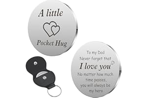 ZKIUOA Pocket Hug For Dad - Birthday Gifts from Daughter | Father's Day Presents