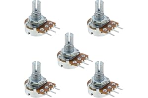 SWITCH ELECTRONICS 10K Logarithmic Splined Potentiometer Pot (Pack of 5)
