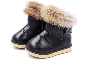 Vorgelen Bambine e Neonato Carino Stivali da Neve Morbide Fodera Calda Stivaletti Ragazze Inverno Scarponi da Sci all'aperto