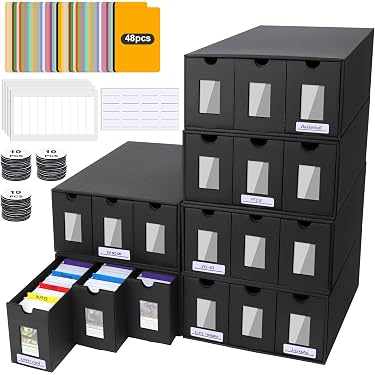 Weigudoc Magnetic Flip Deck Box for 200 PTCG Sleeveless Cards, TCG MTG CCG Compatible Card Box, Trading Card Box Includes 2 Premium Dividers (Black Red Weigudoc Magnetic Flip Deck Box for 200 PTCG Sleeveless Cards, TCG MTG CCG Compatible Card Box, Trading Card Box Includes 2 Premium Dividers (Black Red