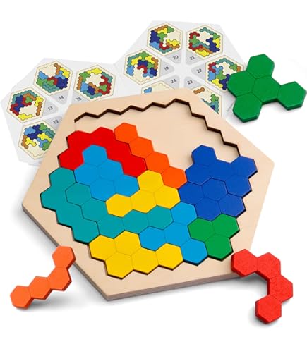 Science4you 40 Piezas De Madera, Puzzle 3 Años – Rompecabezas De Madera De Tangram, Famoso Juego Vintage, Juego Mental Para Niños, Juguete Educativo Montessori Para Niños Y Niñas De 3 4 5