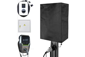 ENUTROF Osłona Wallbox, etui do montażu na ścianie, do użytku na zewnątrz, ochrona przed deszczem, kurzem i promieniowaniem UV, do ładowarki EV, z materiału Oxford