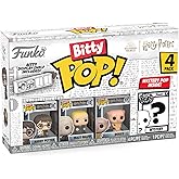 Funko Bitty Pop! Harry Potter - Harry Potter™, Draco Malfoy™, Dobby™ et Une Mini-Figurine Mystère en Surprise - 2.2 Cm Collec