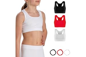 Risalti Bustier Mädchen Olympic Mikrofaser 3 STK - Sport Top Mädchen, Mädchen Bustier, Crop Top Mädchen, BH Mädchen, Tops Für Mädchen, Tank Tops Nahtlose, Armbänder Gratis - Made In Italy