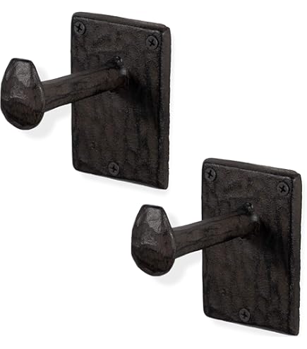 Rustic State Motris Railroad Spike Toilet Paper Holder - 6.5 Inch Cast Iron Bathroom Tissue Roll Hanger