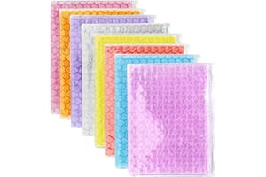 JUMISEE 8 Colors Clear Bubble Out Bags Double Walled Packing Cushioning Bags Protective Wrap Bubble Pouches for Shipping, Storage, Packaging, One Size (BYsh-202008225H-01)